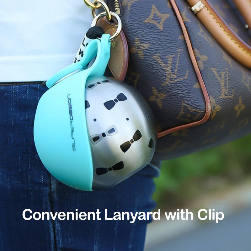 2-in-1 Stainless Steel Dog Travel Water Bottle