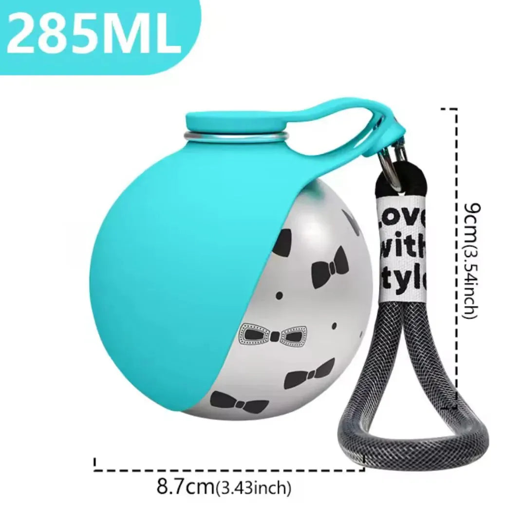 2-in-1 Stainless Steel Dog Travel Water Bottle